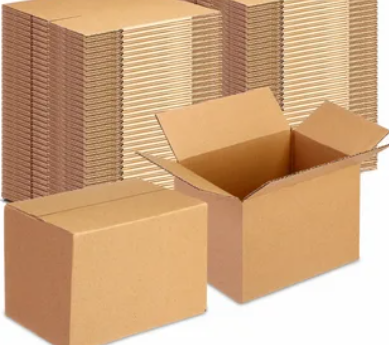 Finished printed cartons ready for shipment arranged on a pallet